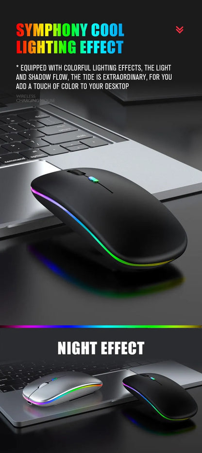 Mouse óptico con luz RGB